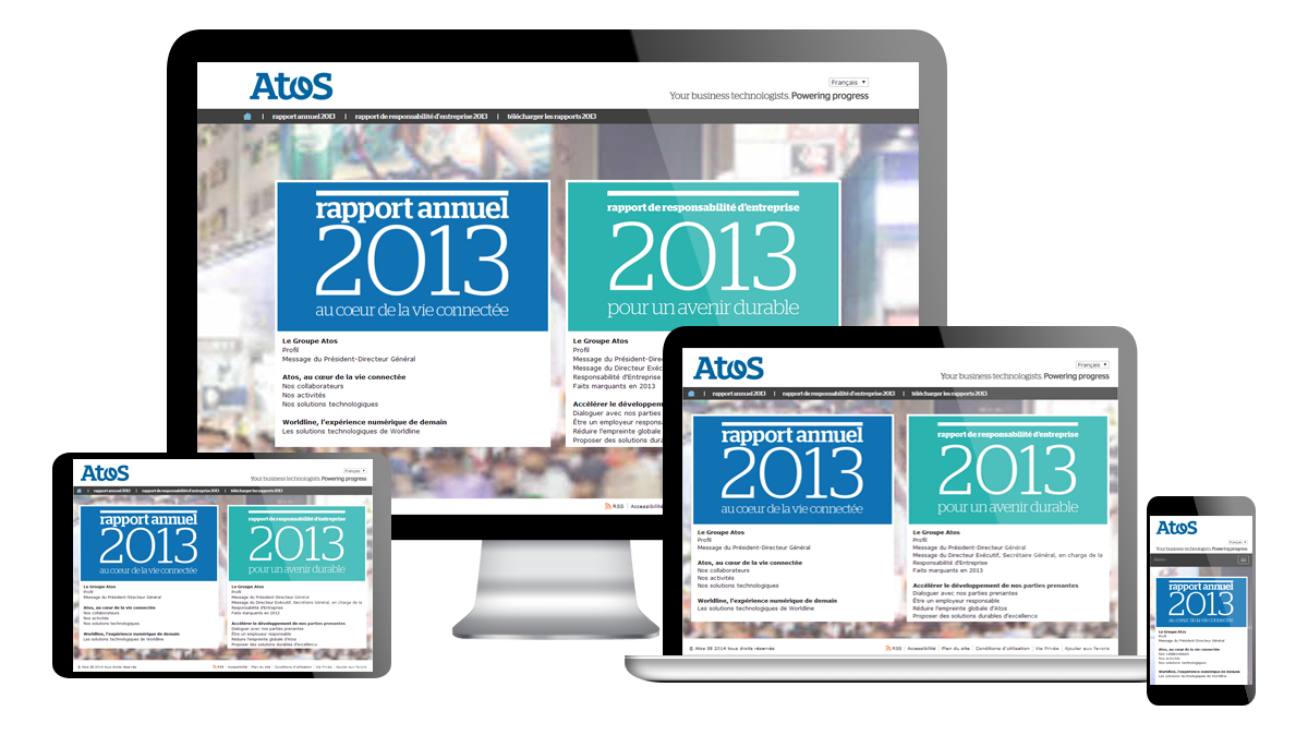 atos - rapport atos 2013 multi screens